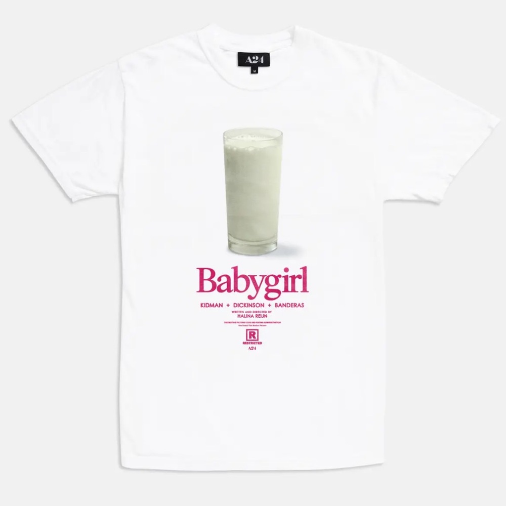 A24 Babygirl Milk Tee Size -LARGE / Sold Out